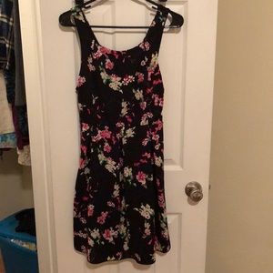Express Black Floral Dress